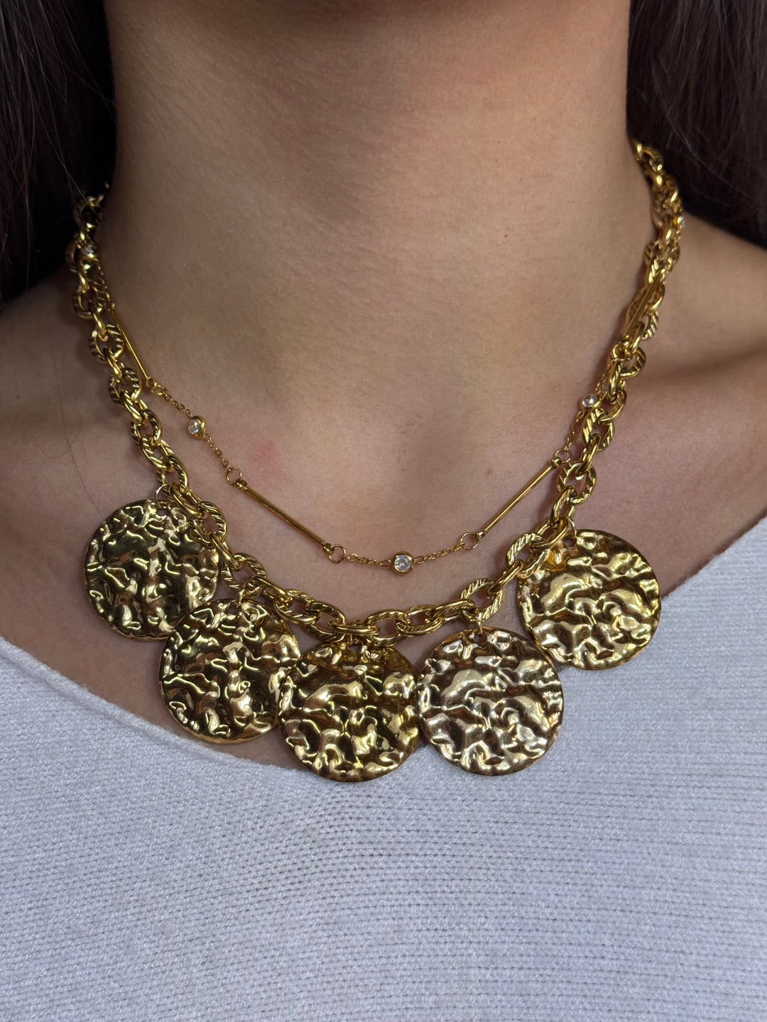 Sullivan Chunky Disk Necklace