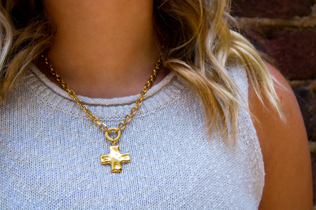 Brooks Cross Necklace