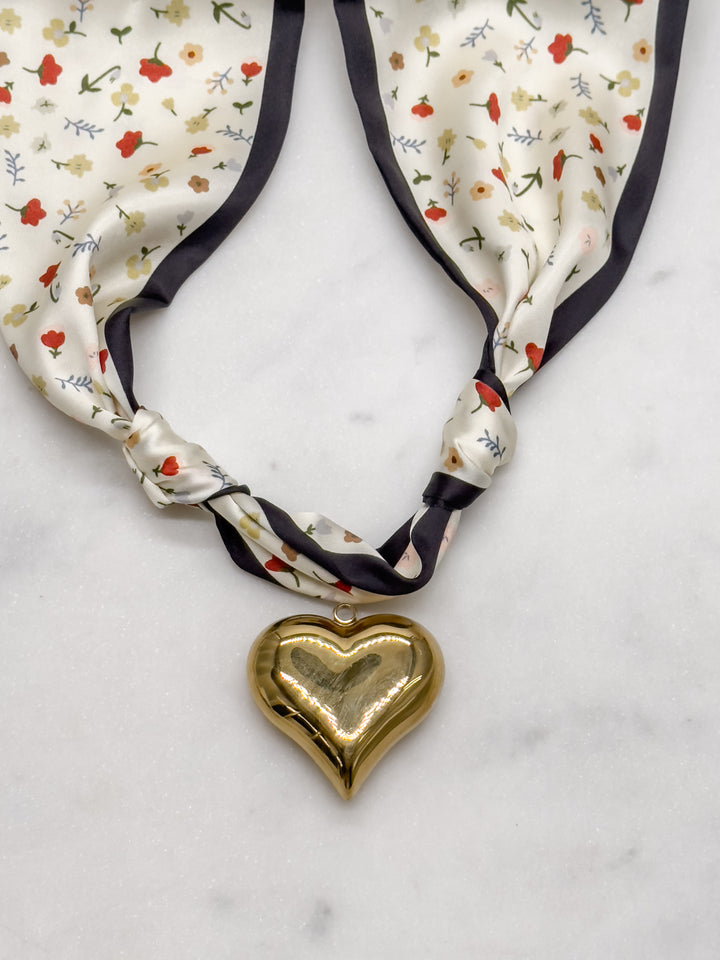 Poppy Scarf---click to choose your pendant