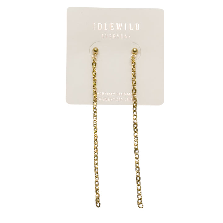 Sleek Cable Chain Duster Earrings