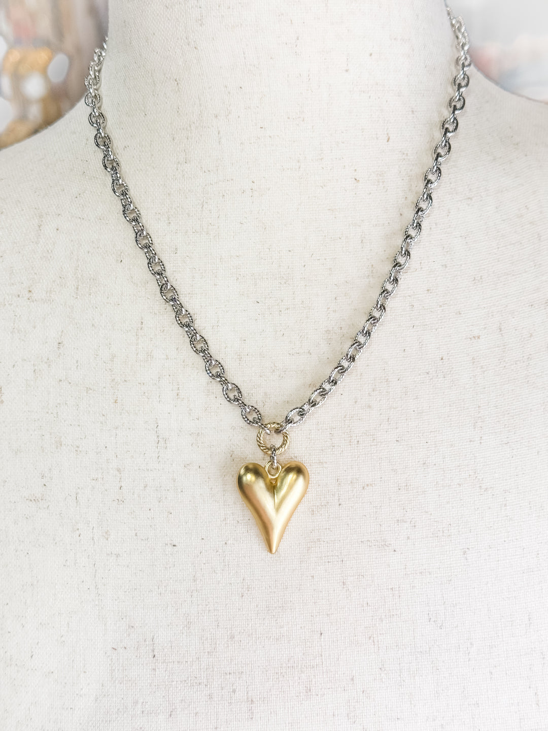 True Love Matte Heart Necklace