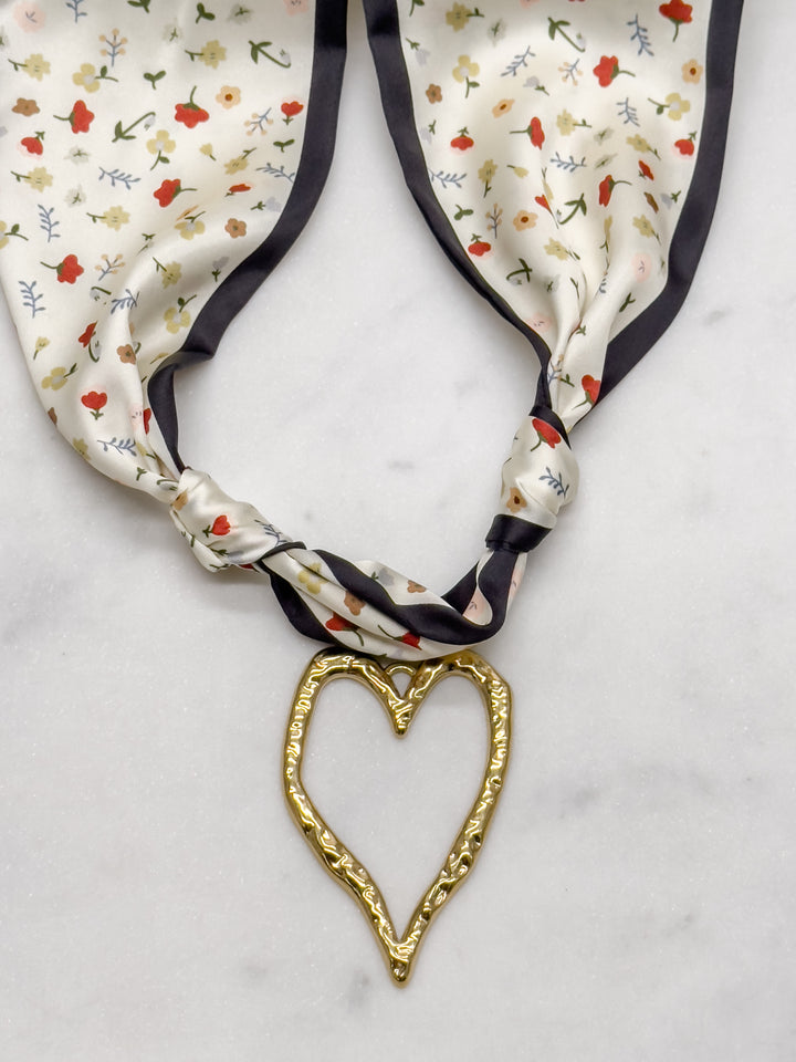 Poppy Scarf---click to choose your pendant