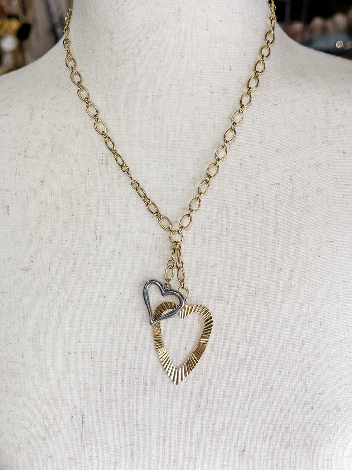 Evermore Mixed Metal Charm Necklace