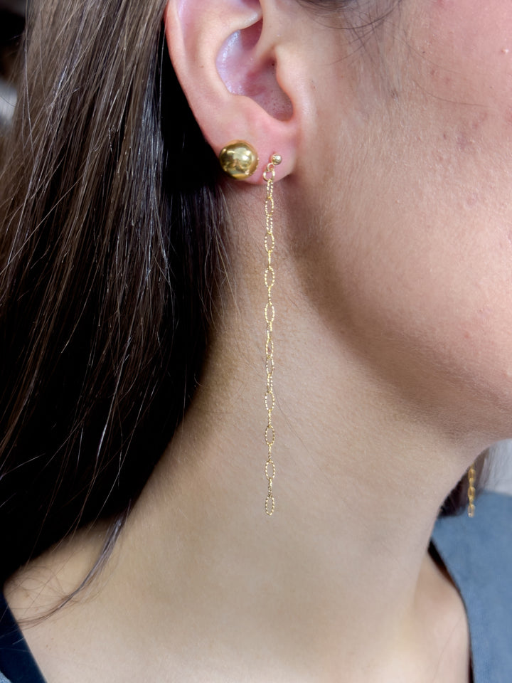 Textured Dainty Duster Earrings