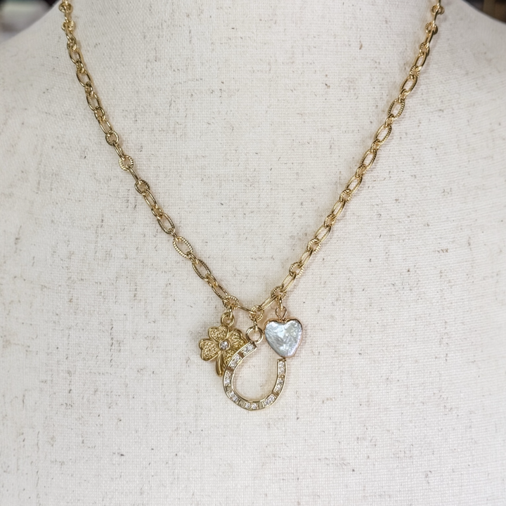 Clover Wish Charm Necklace