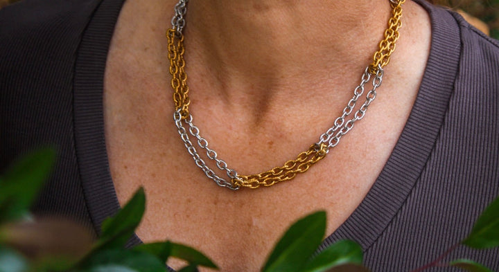 Fierce Mixed Metal Chain Necklace