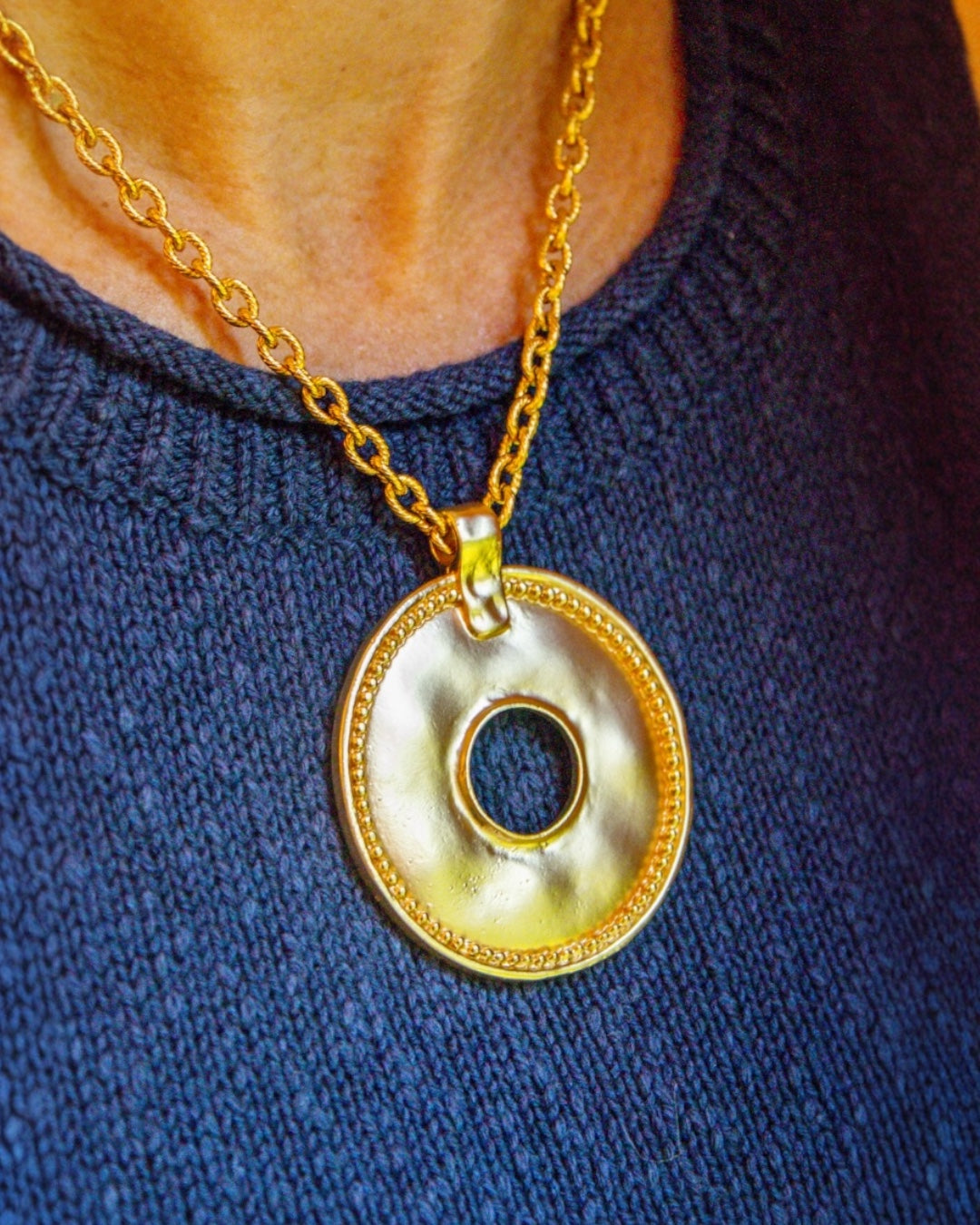 Gilded Matte Gold Necklace