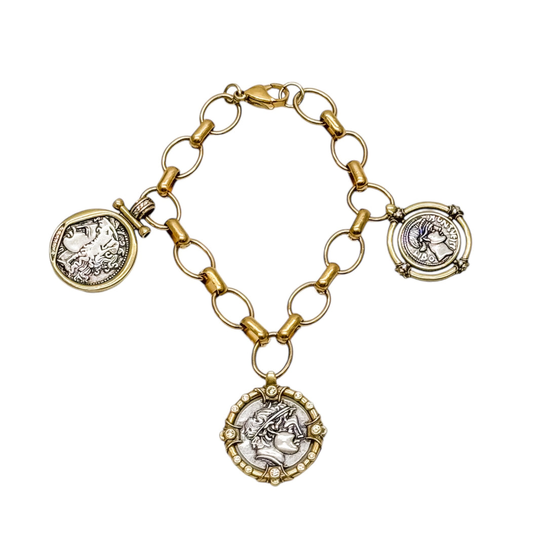 Heirloom Coin Charm Bracelet