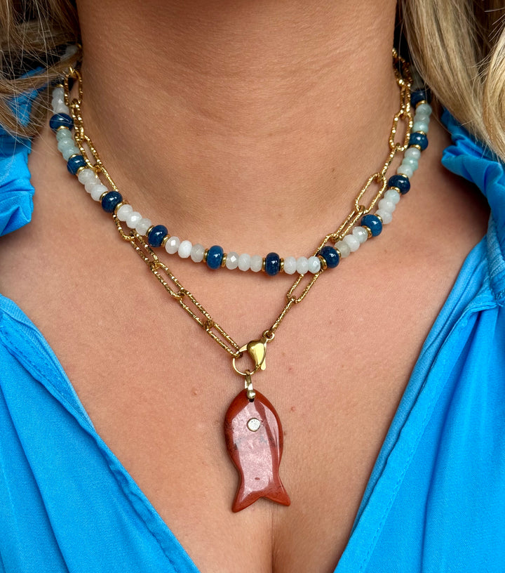 Azure Bead Chain
