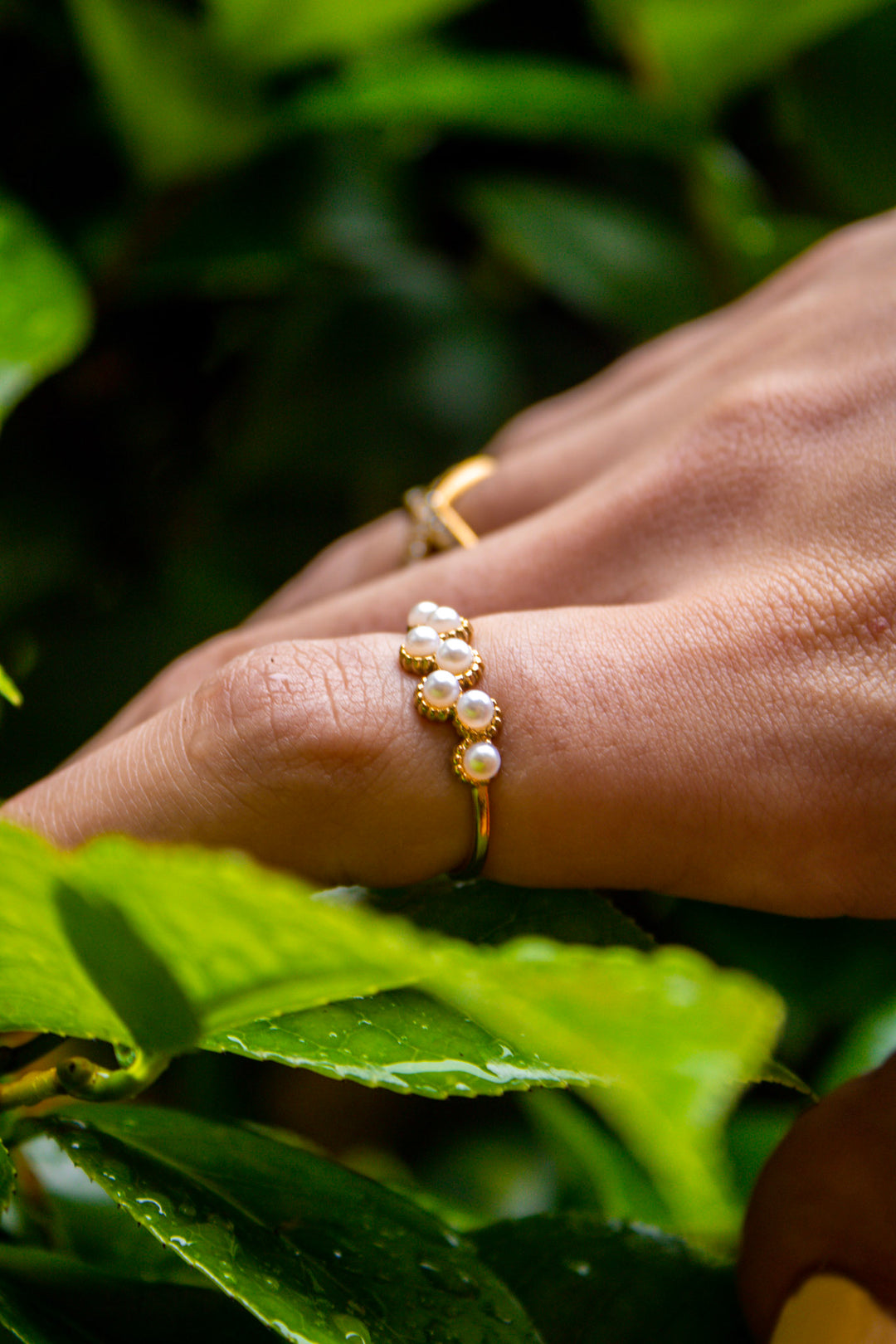 Pearl Cluster Ring