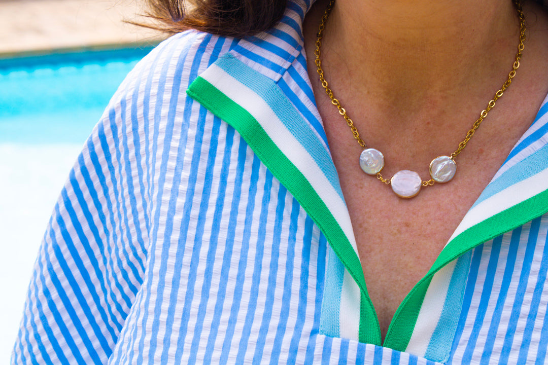 Seylor Coin Pearl Necklace
