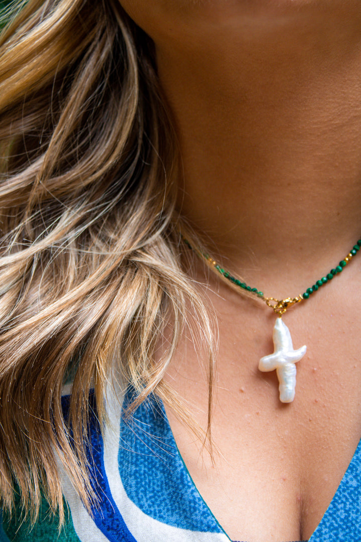 Evergreen Stone Necklace