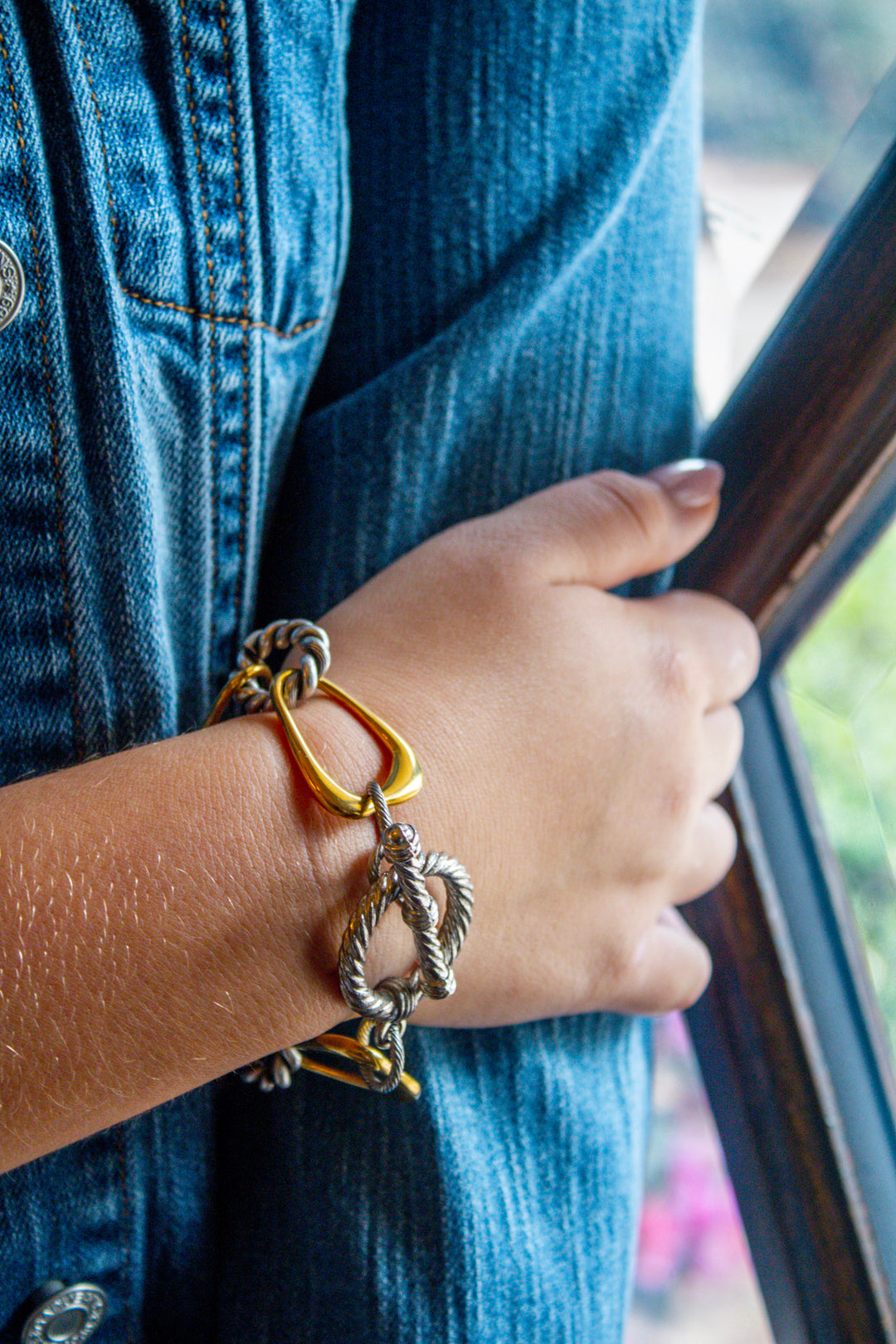 Sable Mixed Metal Bracelet