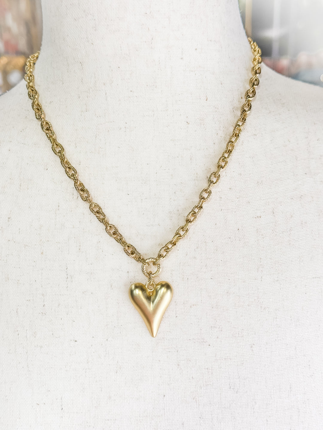 True Love Matte Heart Necklace