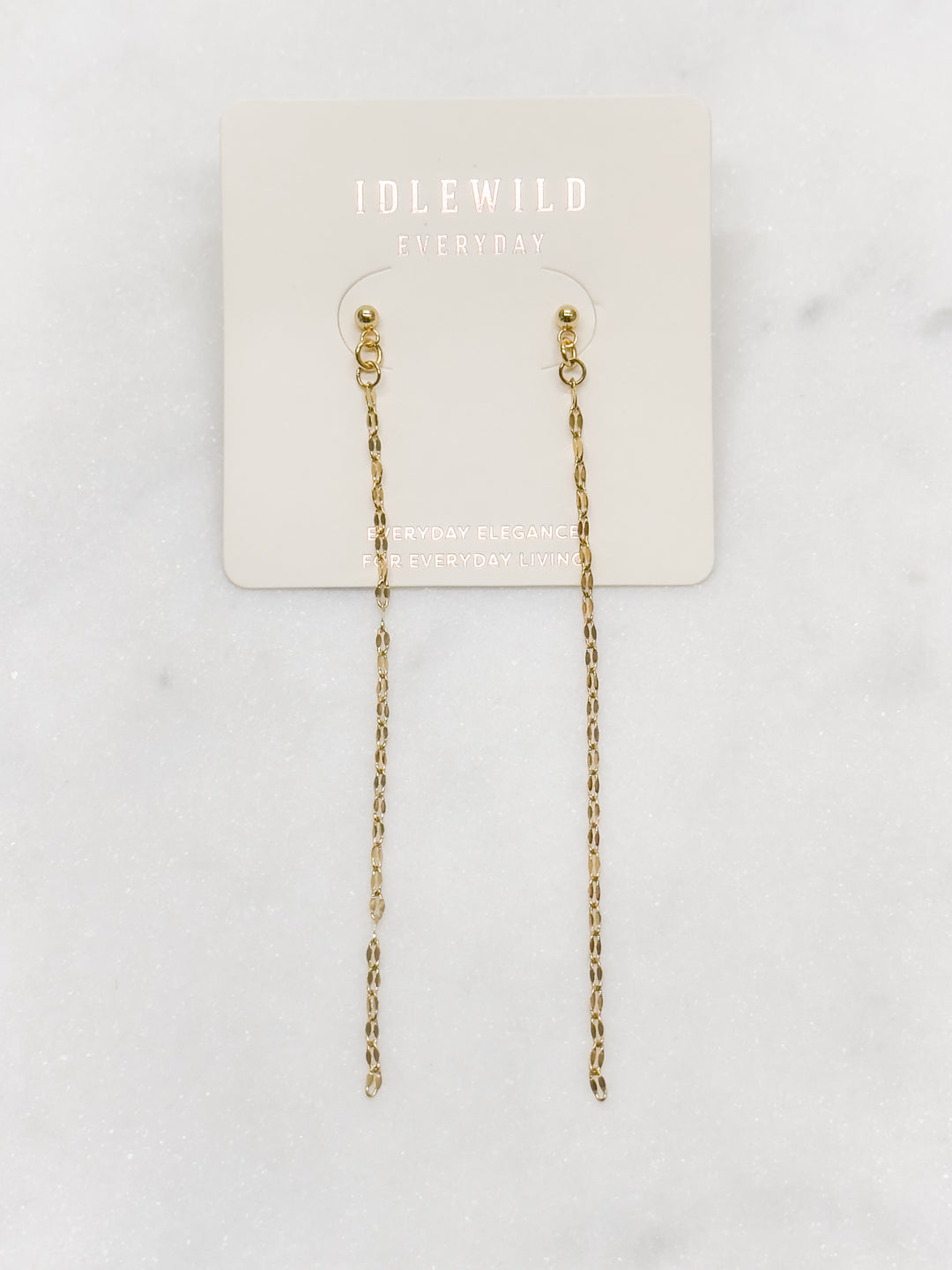 Shimmer Chain Duster Earrings