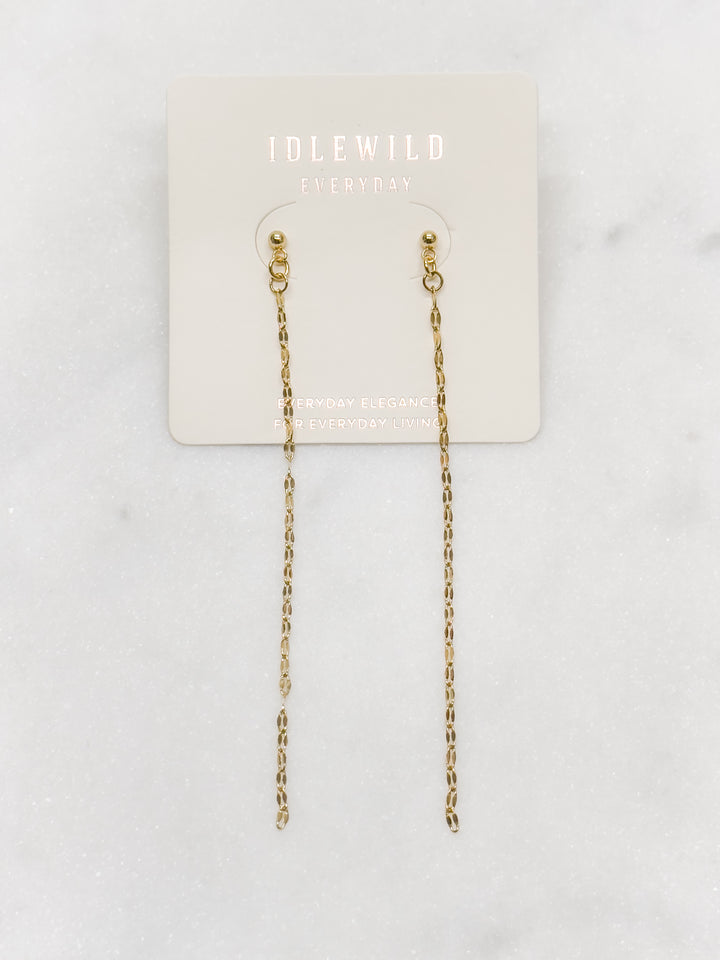 Shimmer Chain Duster Earrings