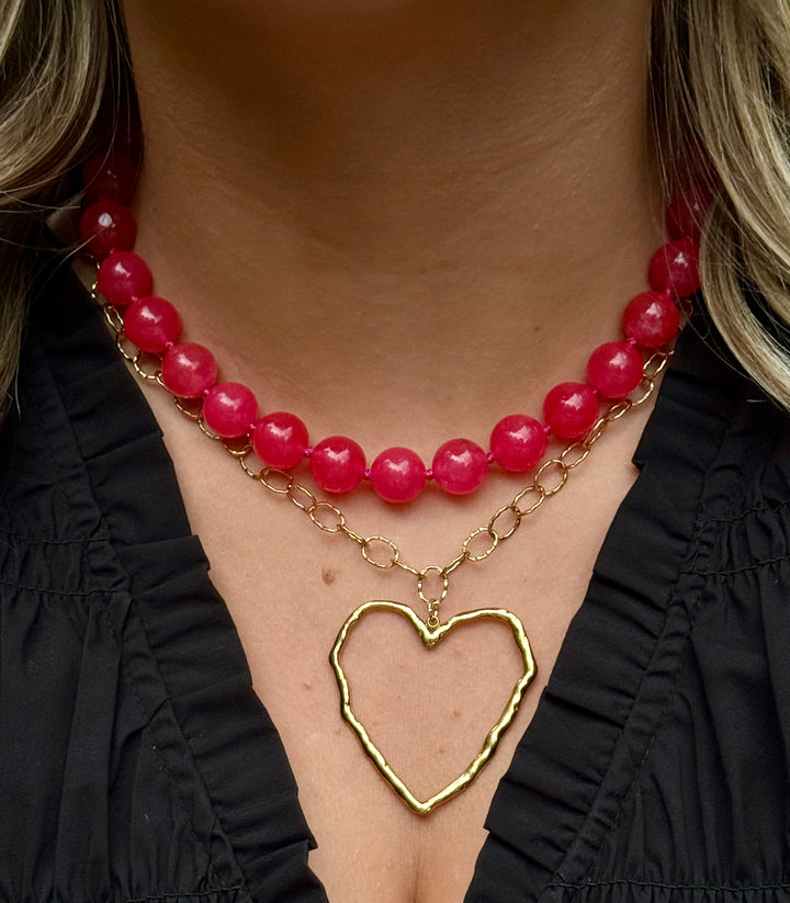 Palm Bead Necklace