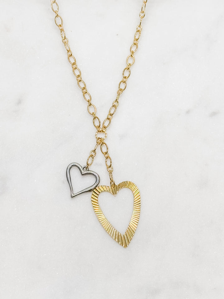 Evermore Mixed Metal Charm Necklace