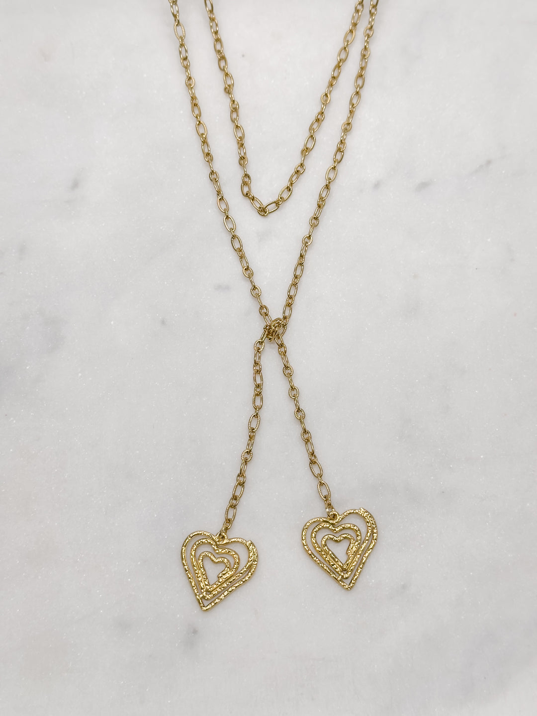 Spiral Heart Wrap Necklace