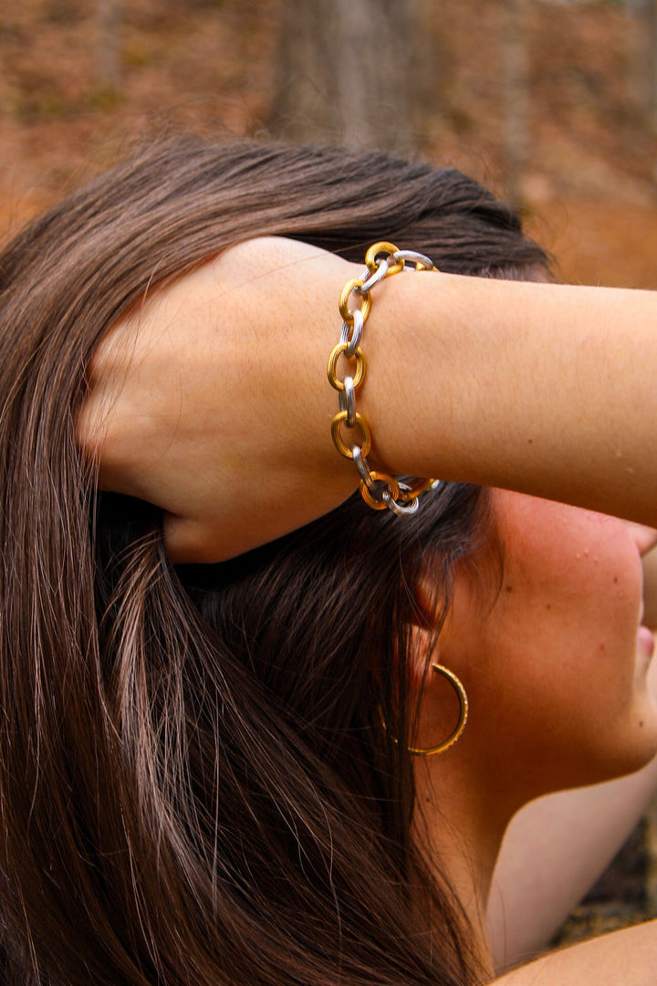 Carolina Mixed Link Chain Bracelet