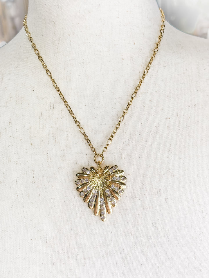 Radiant Sparkle Heart Necklace