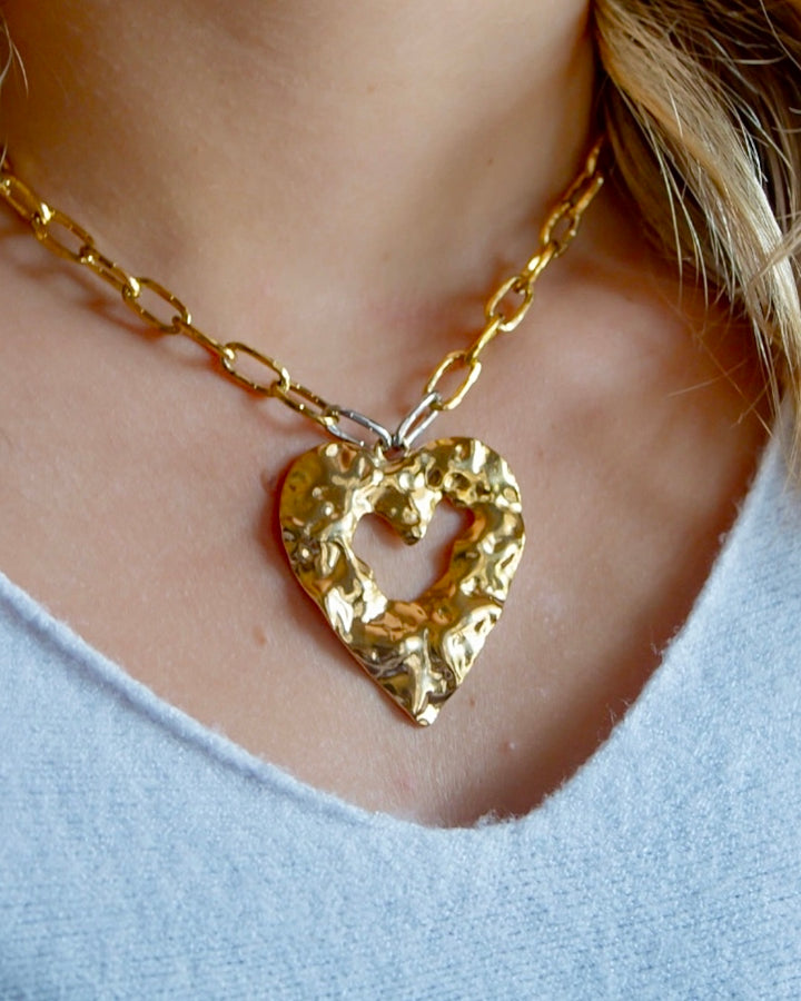Haven Tumbled Heart Necklace