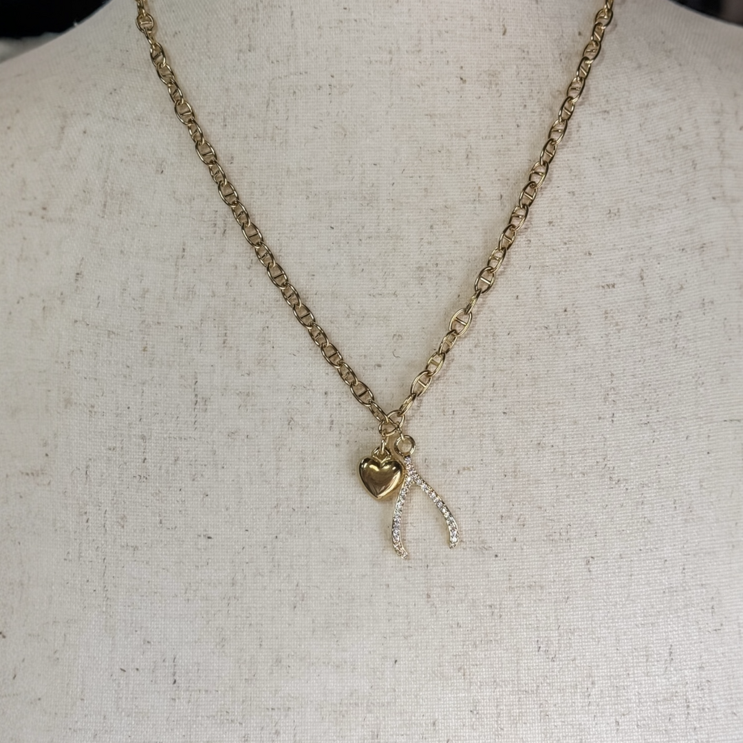 Wishbone Love Necklace