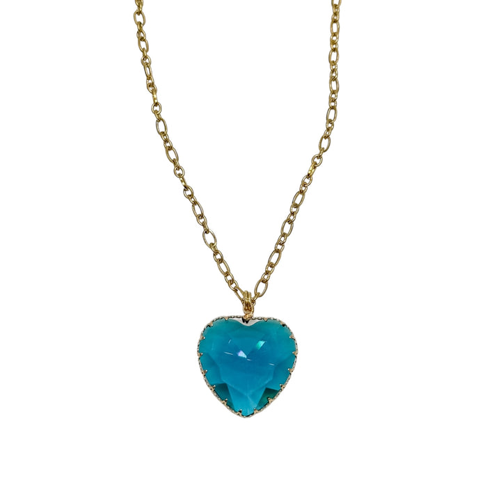 Kick Glass Heart Necklace