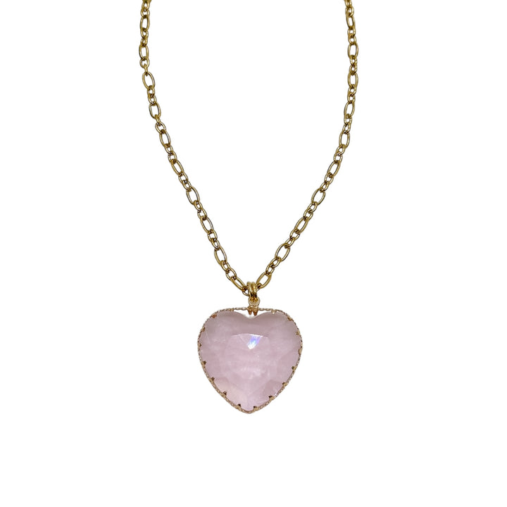 Kick Glass Heart Necklace