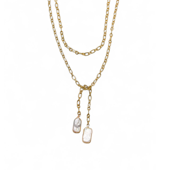 Rectangle Baroque Pearl Wrap