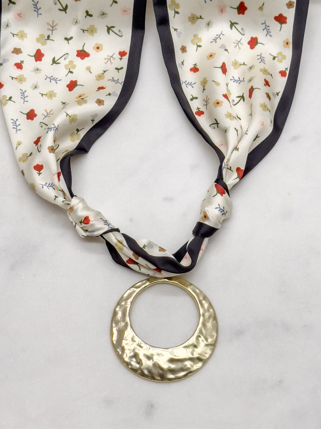 Poppy Scarf---click to choose your pendant