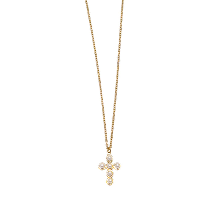 Pearl Cross Necklace