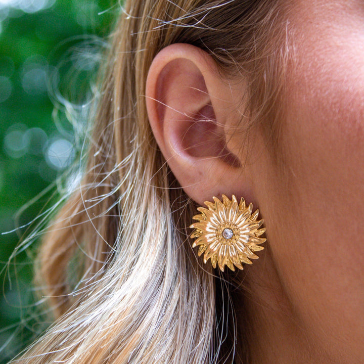 Sunflower Stud Earrings