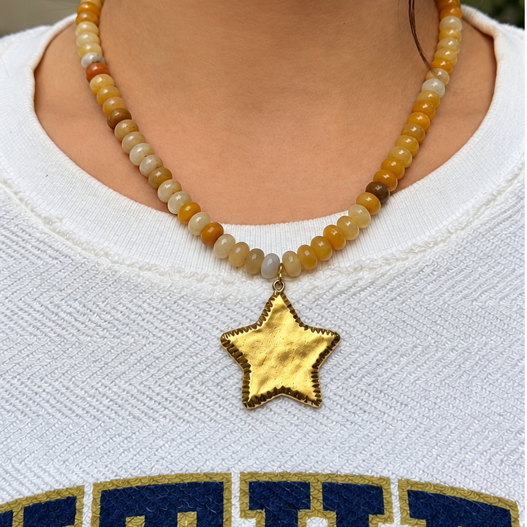 Solara Beaded Star Necklace
