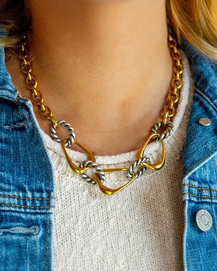 Sable Mixed Metal Necklace