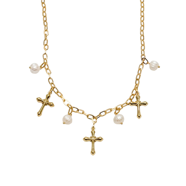 Promise Cross Charm Necklace