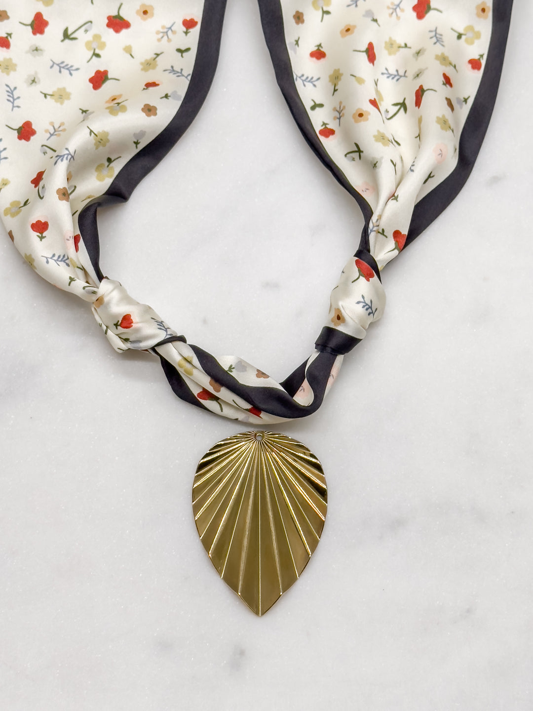 Poppy Scarf---click to choose your pendant