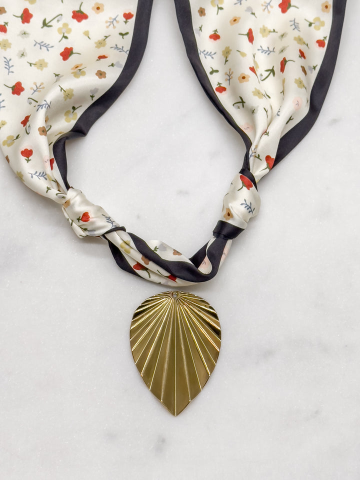 Poppy Scarf---click to choose your pendant