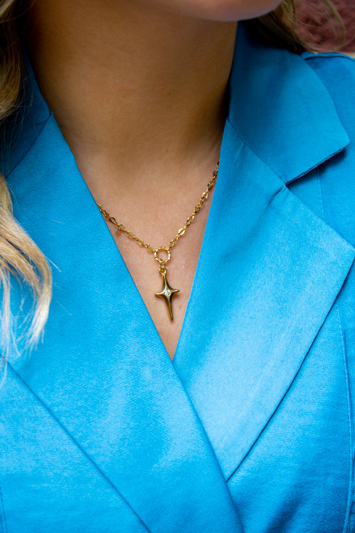 Harbor Light Cross Necklace