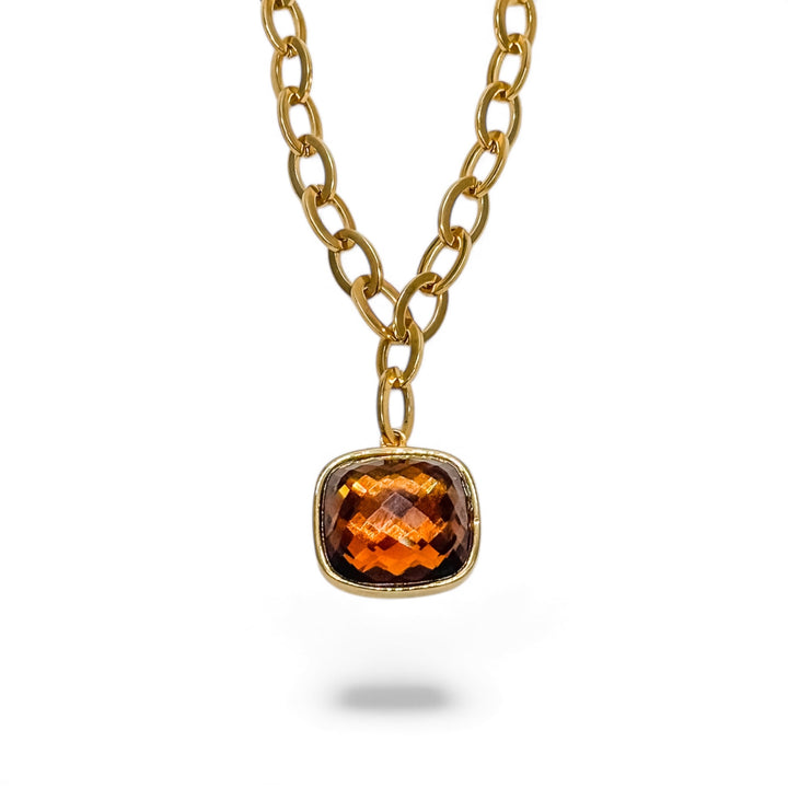 Elegant Topaz Gem Necklace