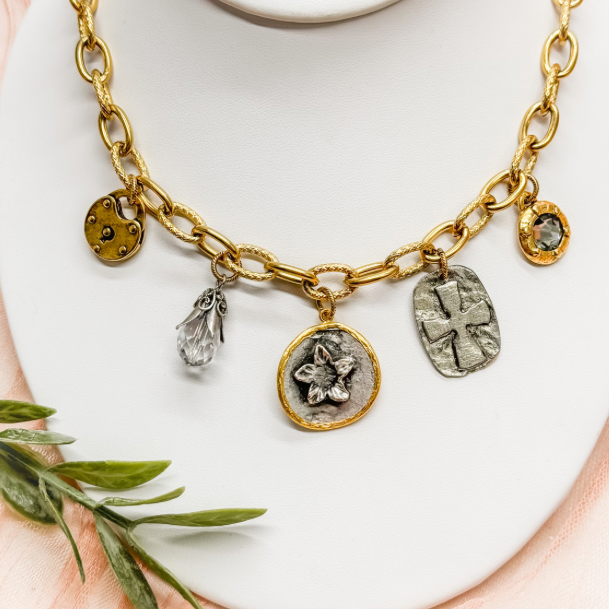 Vintage Style Charm Necklace
