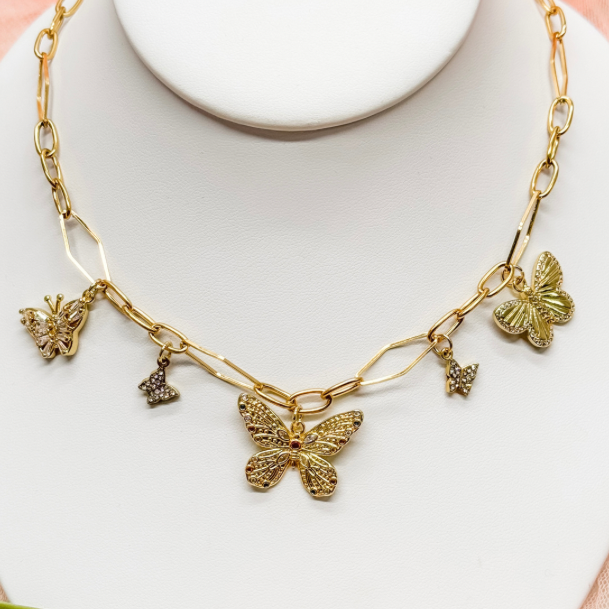Papillon Charm Necklace