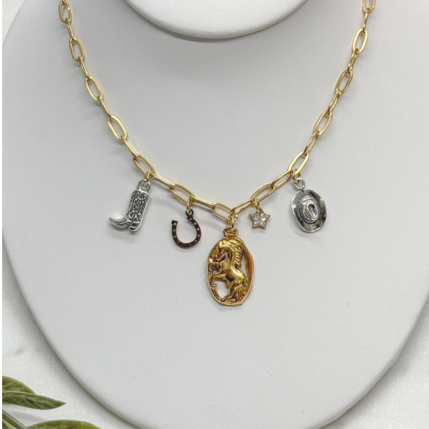 Western Girl Charm Necklace