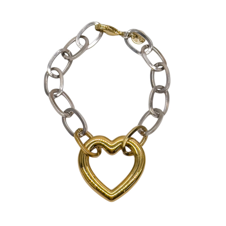 Riley Chunky Open Heart Bracelet