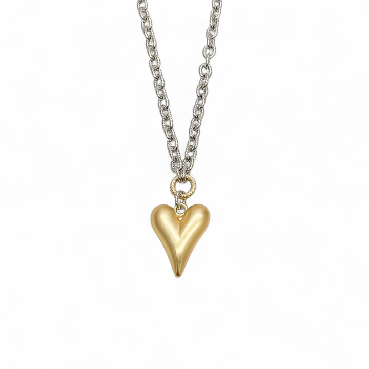 True Love Matte Heart Necklace