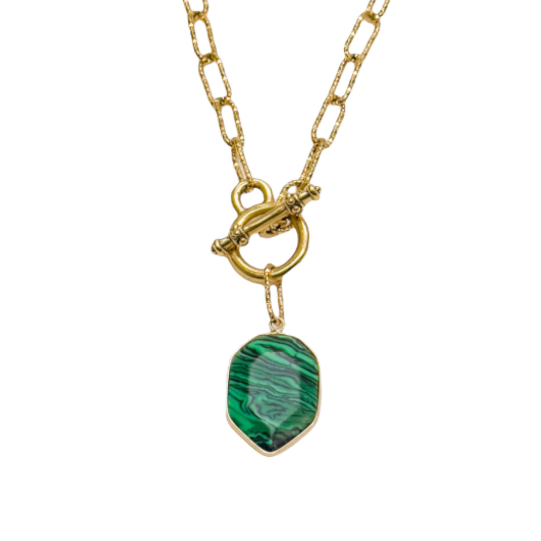 Plaza Stone and Toggle Necklace
