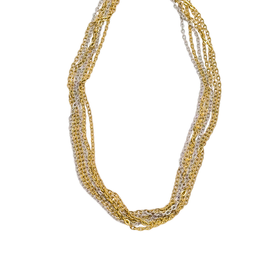 Carmen Multistrand Mixed Metal Necklace