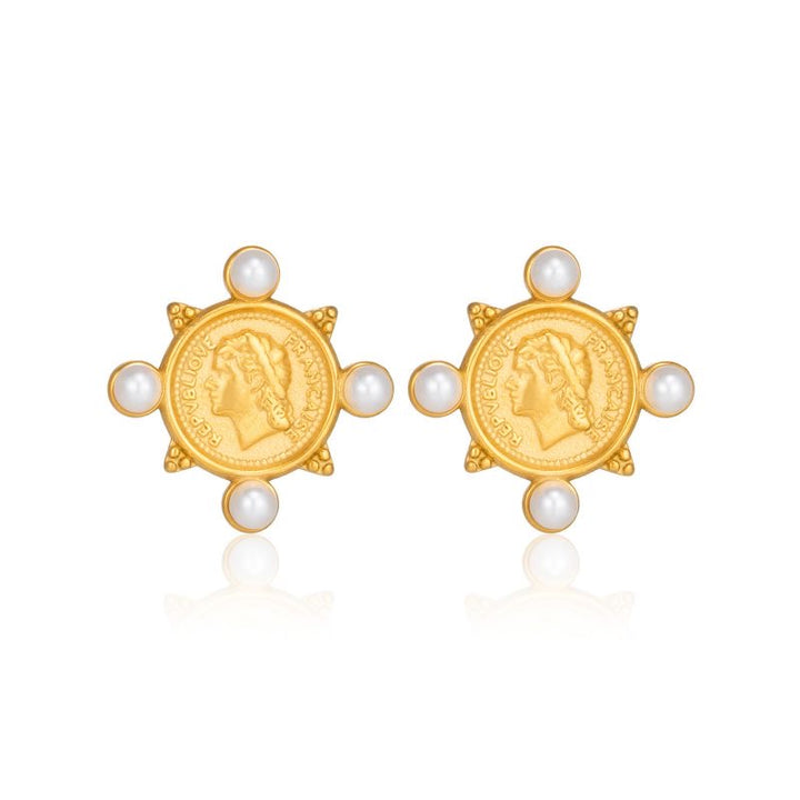 Mitchell Coin Earrings
