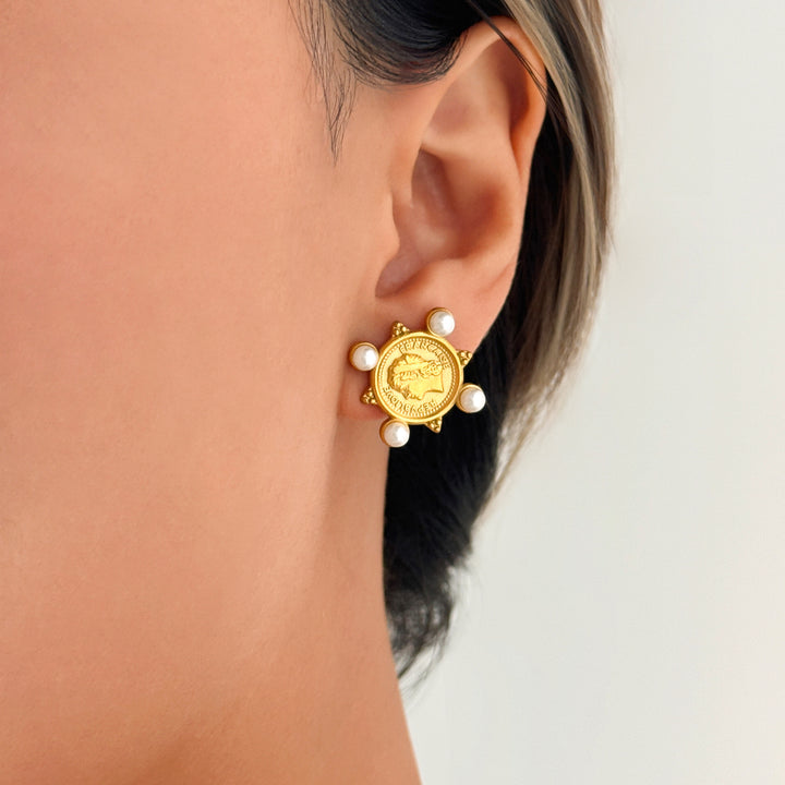 Mitchell Coin Earrings