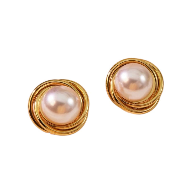 Mamie Pearl Knot Earrings